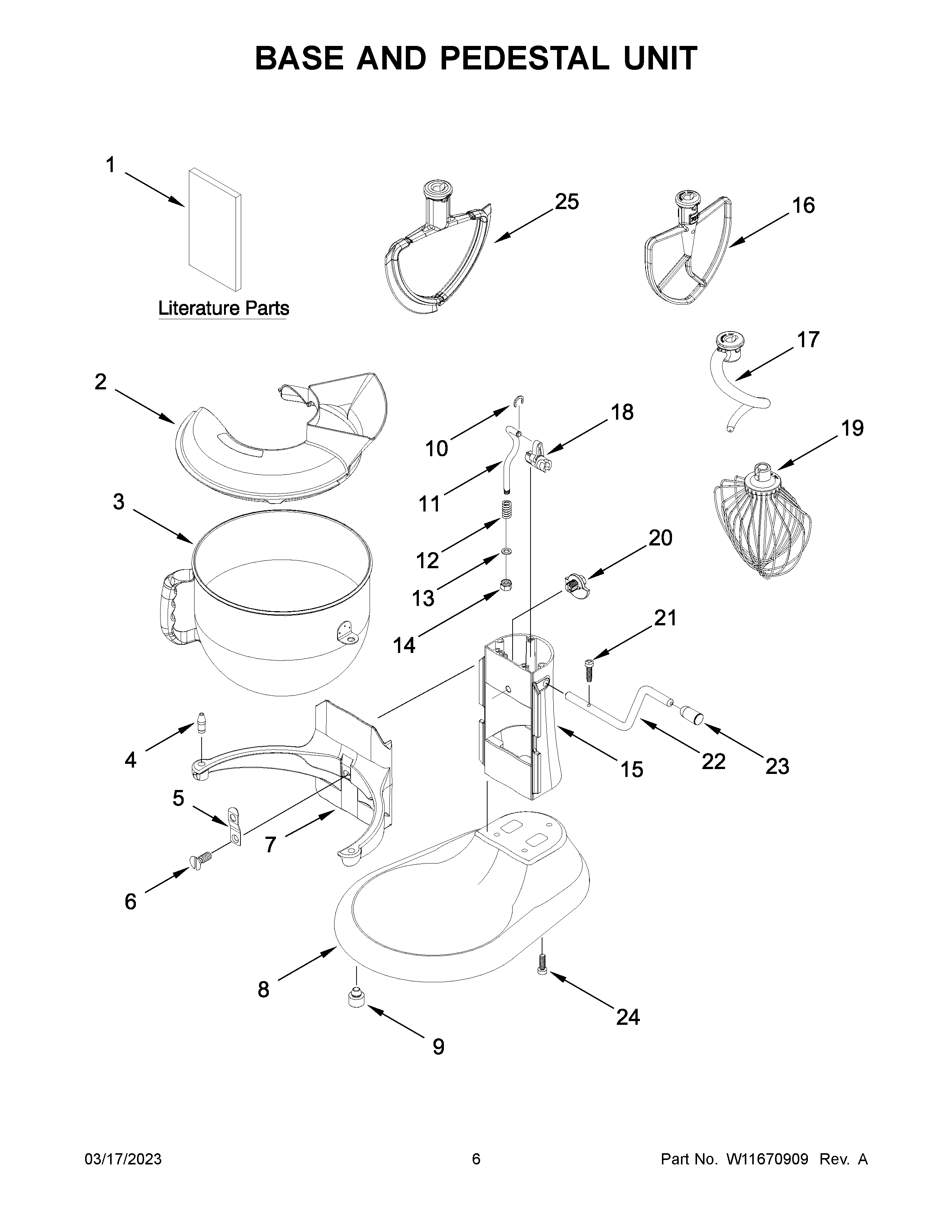 Base and pedestal unit