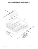 Upper rack and track parts