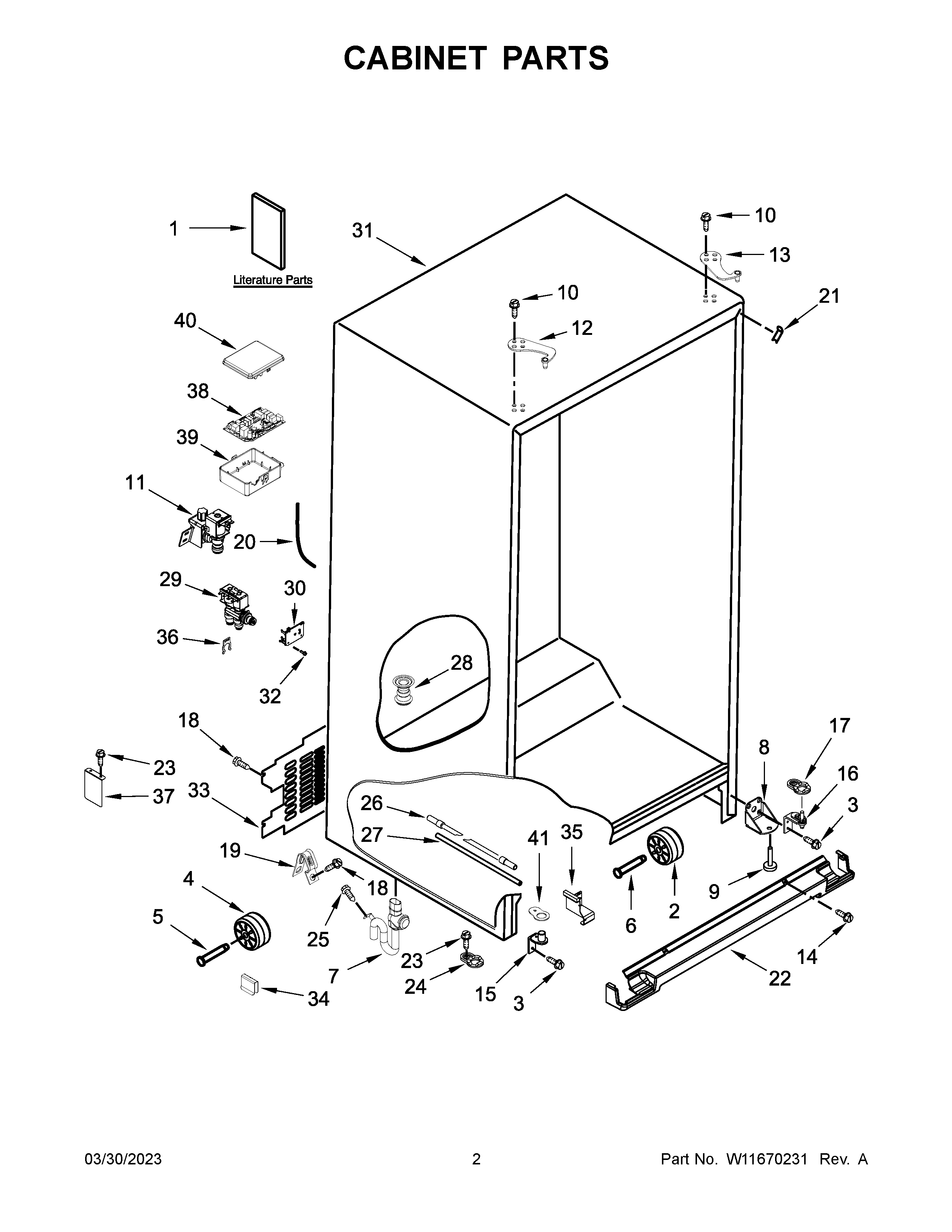 Cabinet parts
