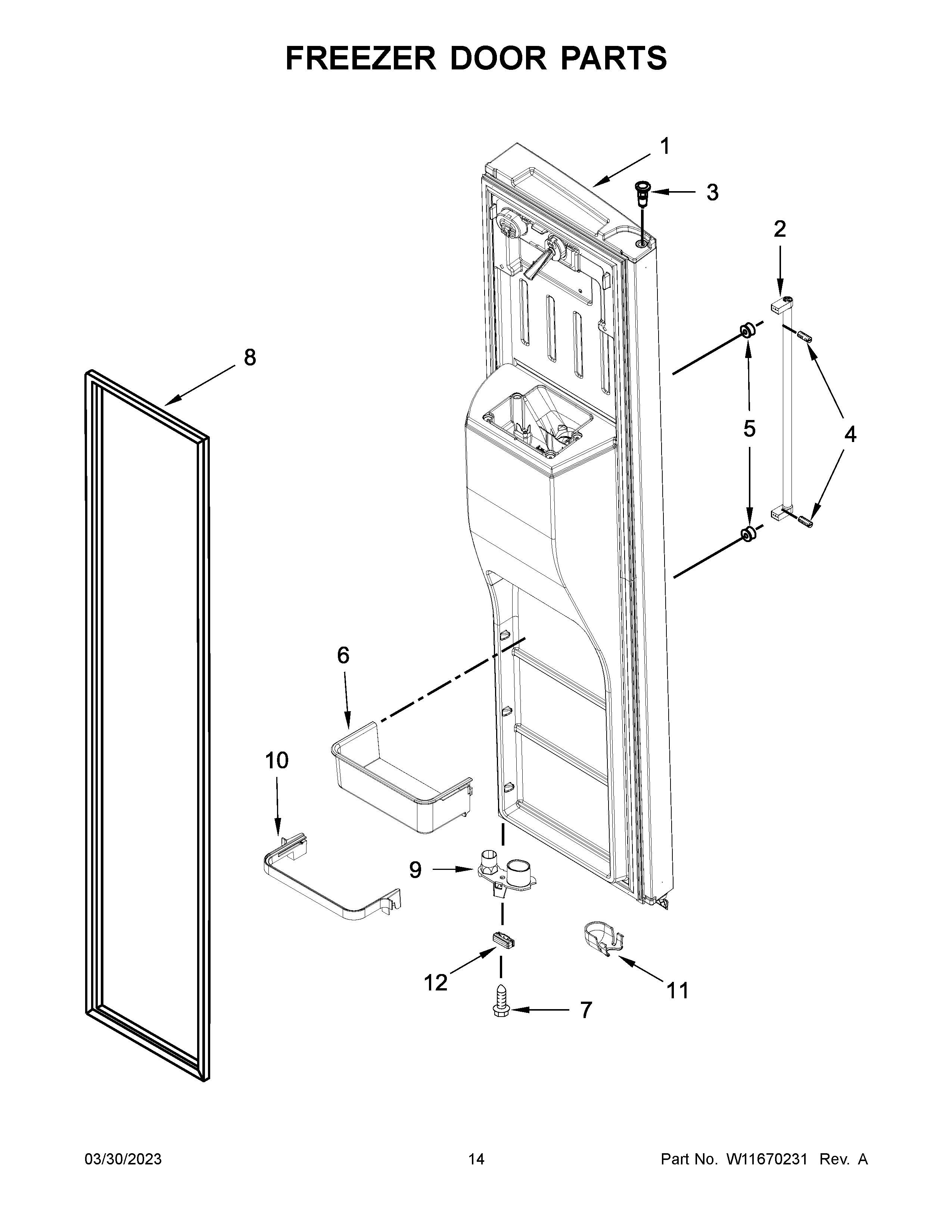 FREEZER DOOR PARTS