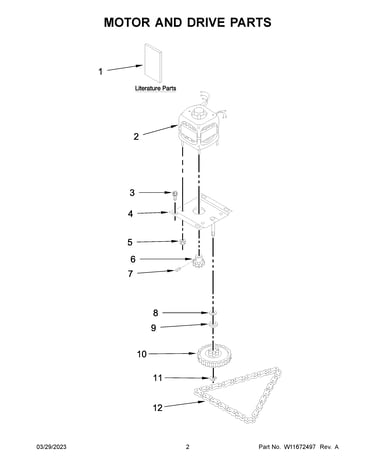 Motor and drive parts