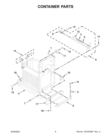 Container parts