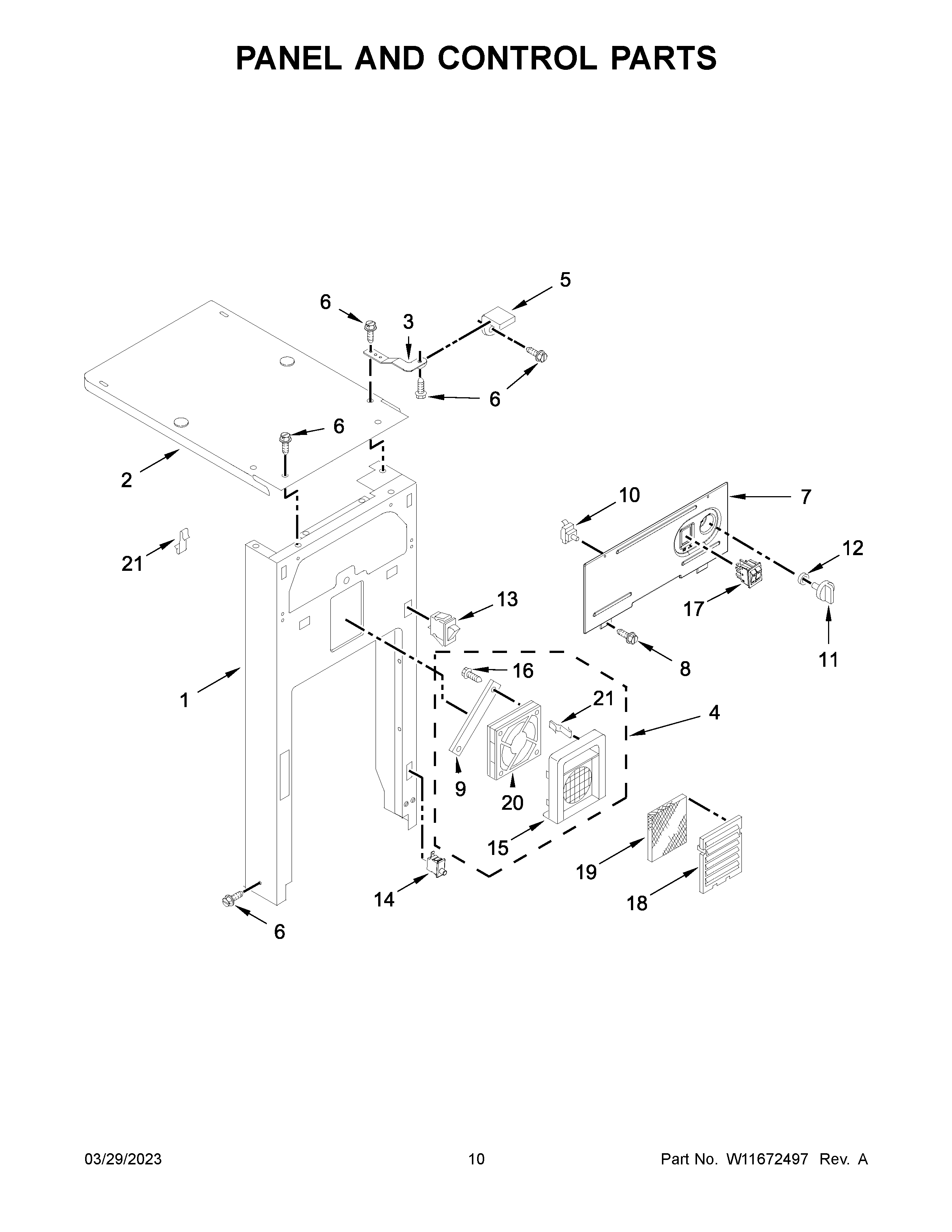 PANEL AND CONTROL PARTS