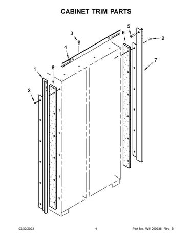 Cabinet trim parts