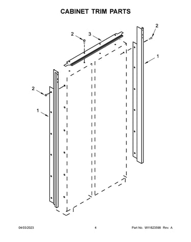 Cabinet trim parts