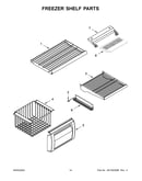Freezer shelf parts