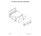 KitchenAid KBSD706MPS00 top grille and unit cover parts diagram