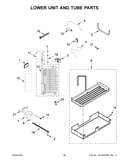Lower unit and tube parts