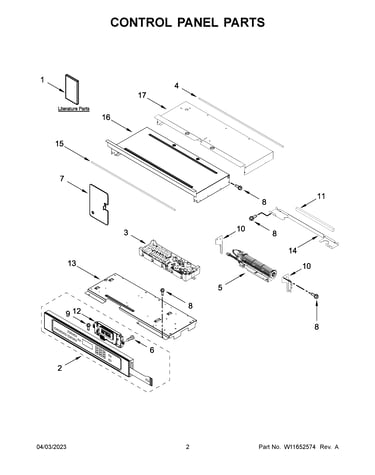 Control panel parts