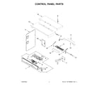 Whirlpool WOEC3030LS00 control panel parts diagram