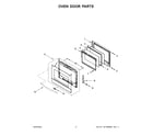 Whirlpool WOEC3030LS00 oven door parts diagram