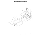 Whirlpool WOEC3030LS00 microwave door parts diagram