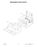 Microwave door parts