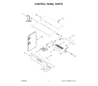 Whirlpool WOEC5930LZ00 control panel parts diagram