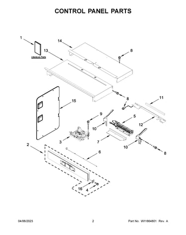Control panel parts