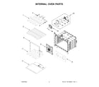 Whirlpool WOEC5930LZ00 internal oven parts diagram