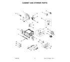 Whirlpool WOEC5930LZ00 cabinet and stirrer parts diagram