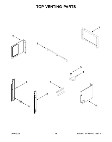 Top venting parts