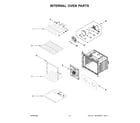 Whirlpool WOED5030LW00 internal oven parts diagram