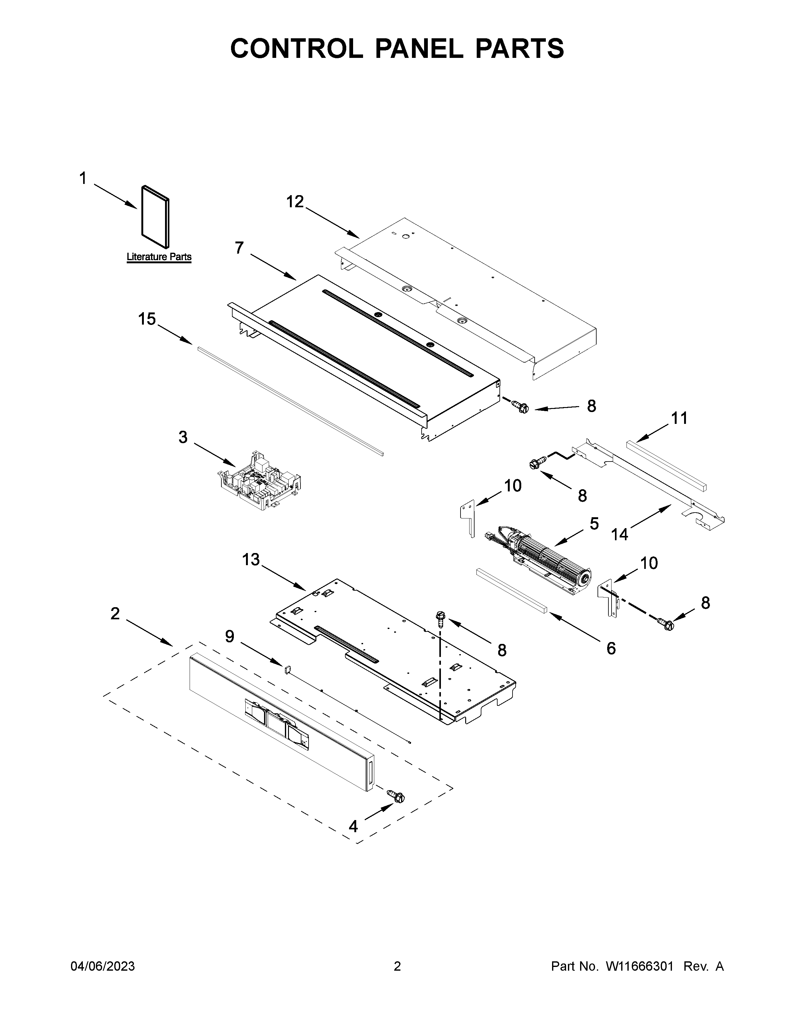 Control panel parts