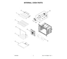Whirlpool WOES5030LW00 internal oven parts diagram