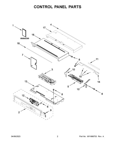 Control panel parts