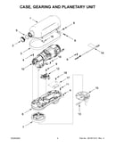Case, gearing and planetary unit