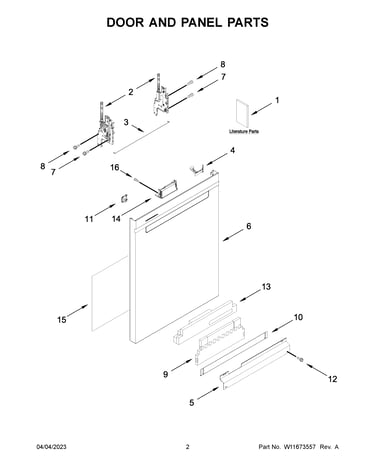 Door and panel parts