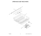 Whirlpool WDPA70SAMZ1 upper rack and track parts diagram