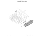 Whirlpool WDPA70SAMZ1 lower rack parts diagram