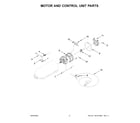 KitchenAid KSM175PSHY5 motor and control unit parts diagram