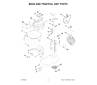 KitchenAid KSMC895NP1 base and pedestal unit parts diagram