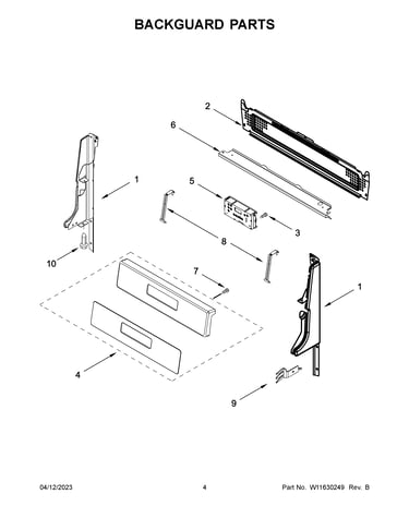 Backguard parts