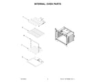 Whirlpool WOES3027LS00 internal oven parts diagram