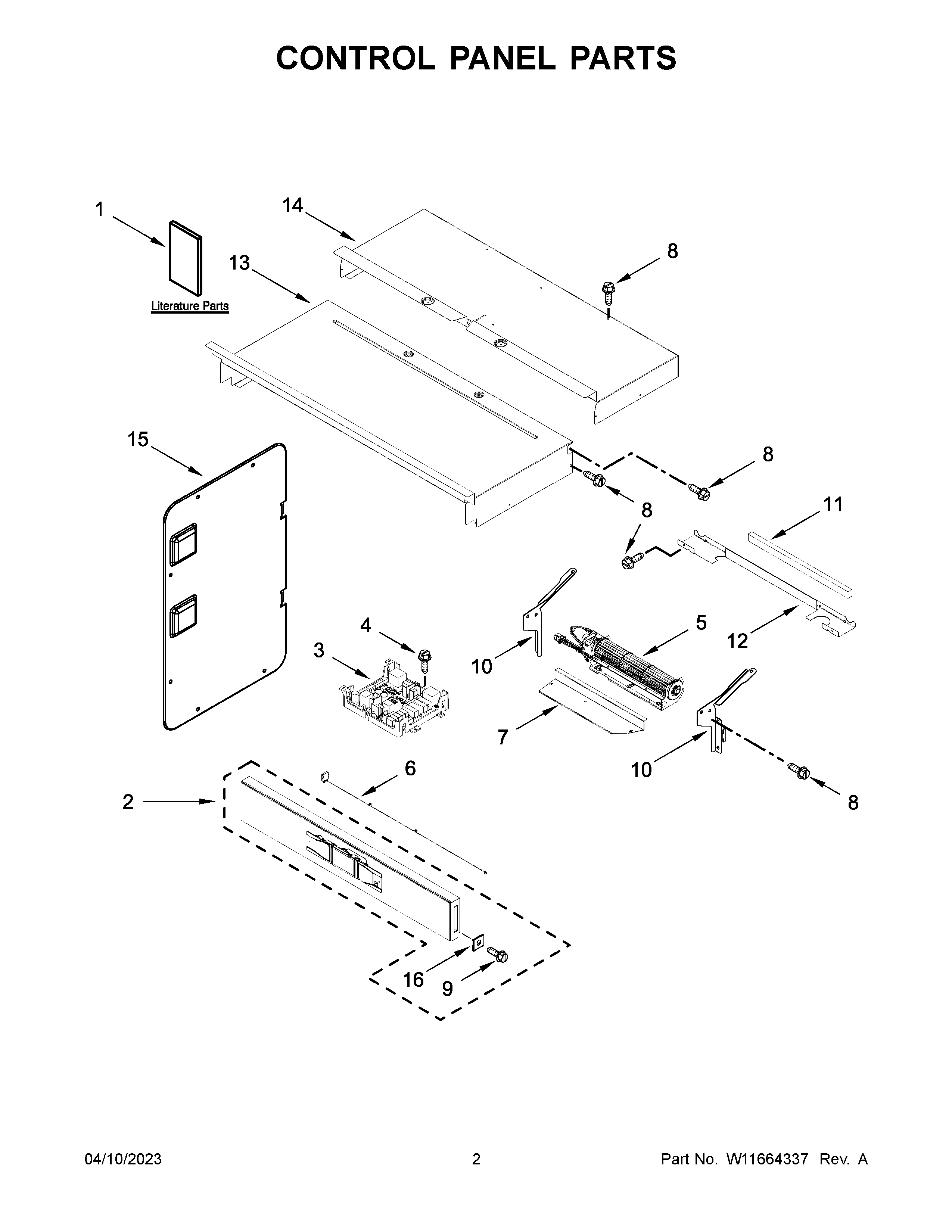 CONTROL PANEL PARTS