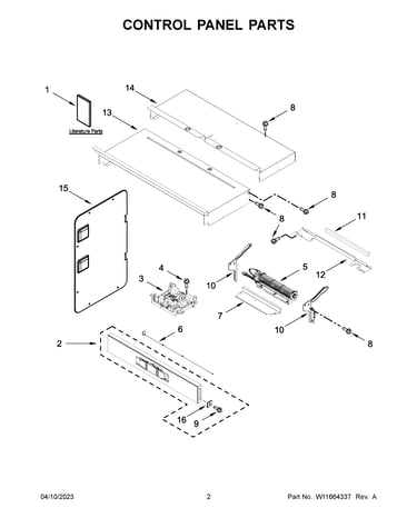 Control panel parts