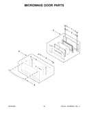 Microwave door parts