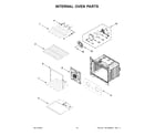Whirlpool WOED5027LB00 internal oven parts diagram