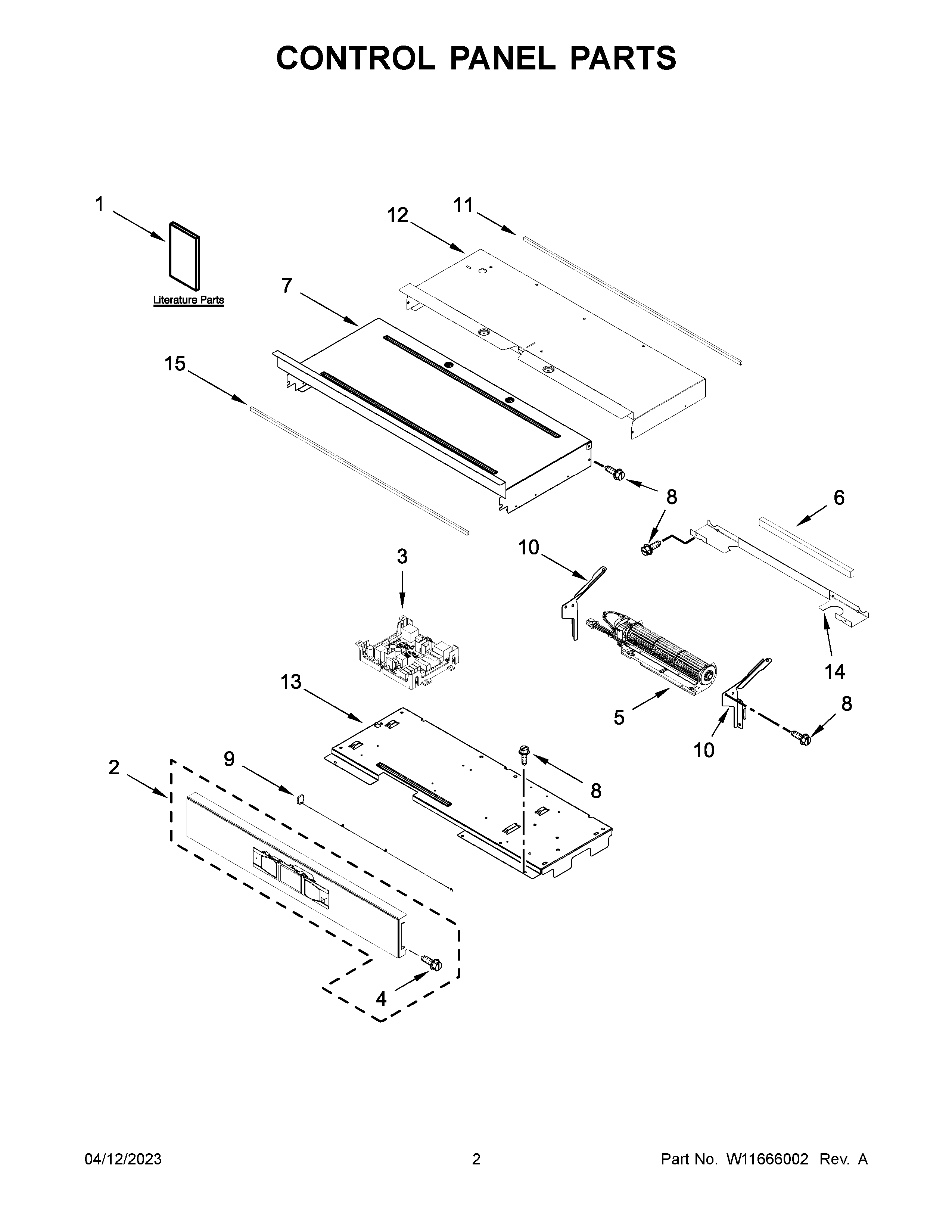 Control panel parts