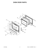Oven door parts