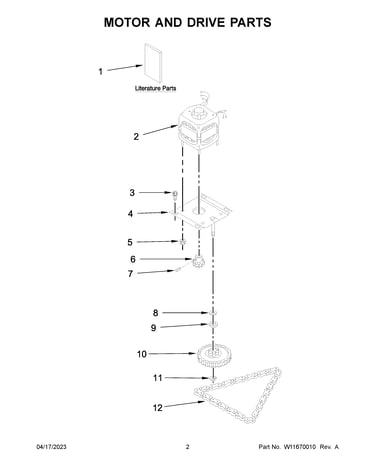 Motor and drive parts