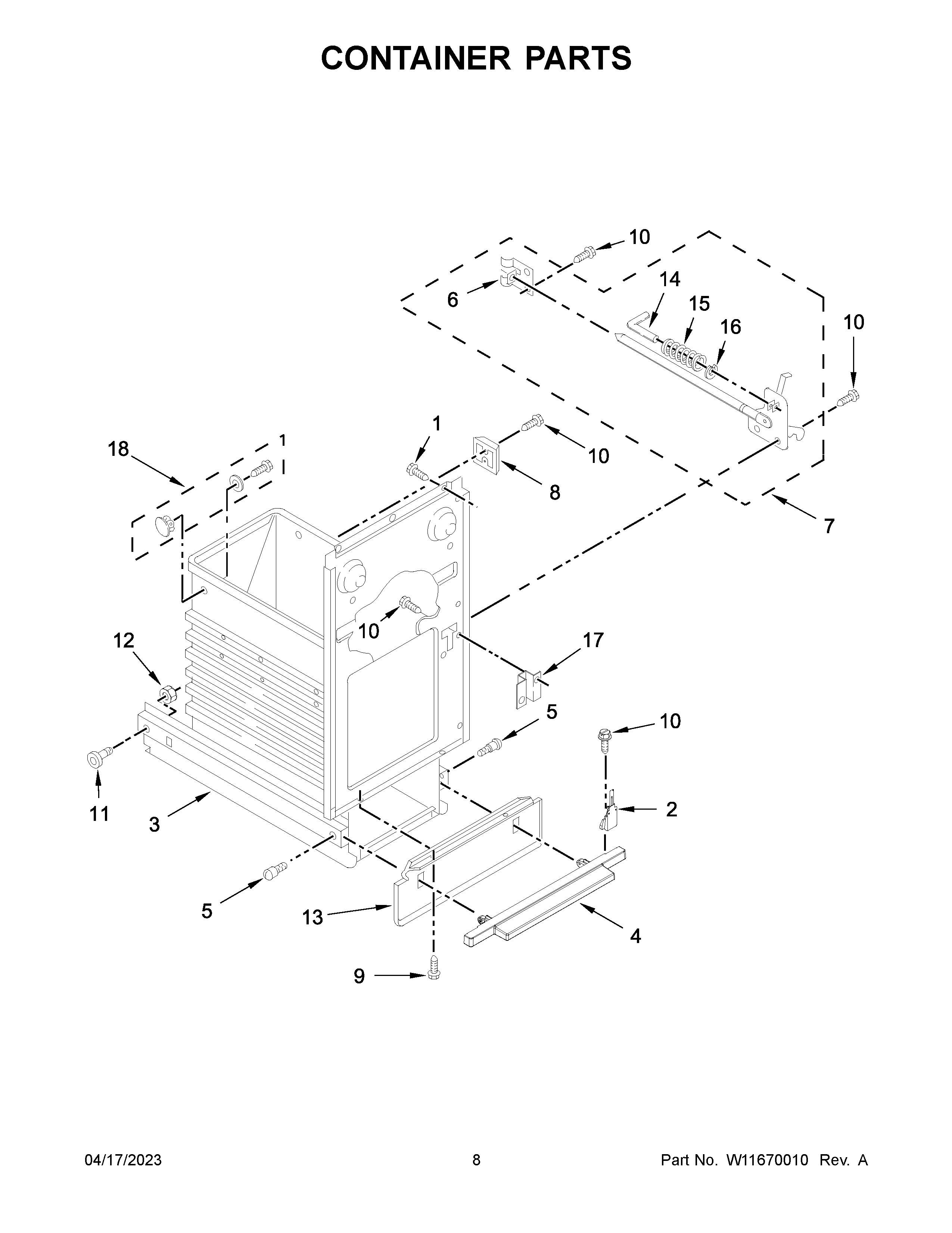 CONTAINER PARTS