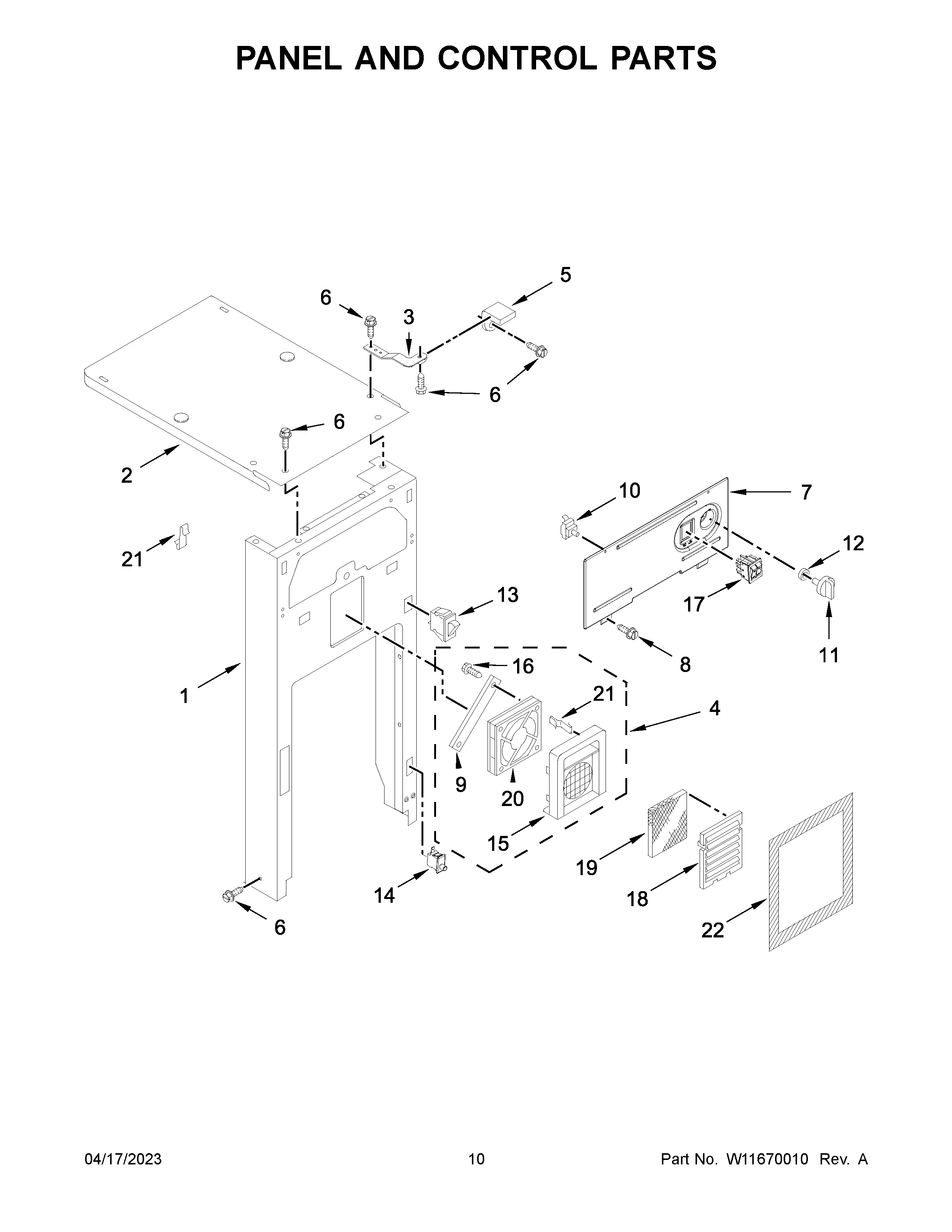 PANEL AND CONTROL PARTS