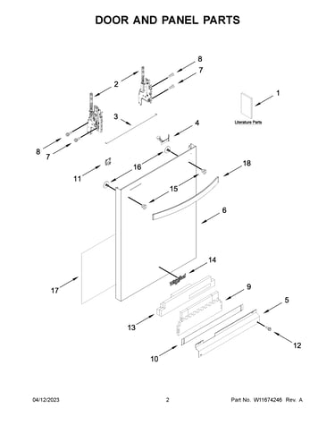 Door and panel parts
