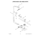 Whirlpool WDT750SAKW1 upper wash and rinse parts diagram