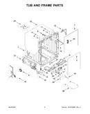 Tub and frame parts