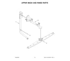 Whirlpool WDP540HAMZ2 upper wash and rinse parts diagram