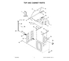 Maytag MVW5430MW1 top and cabinet parts diagram