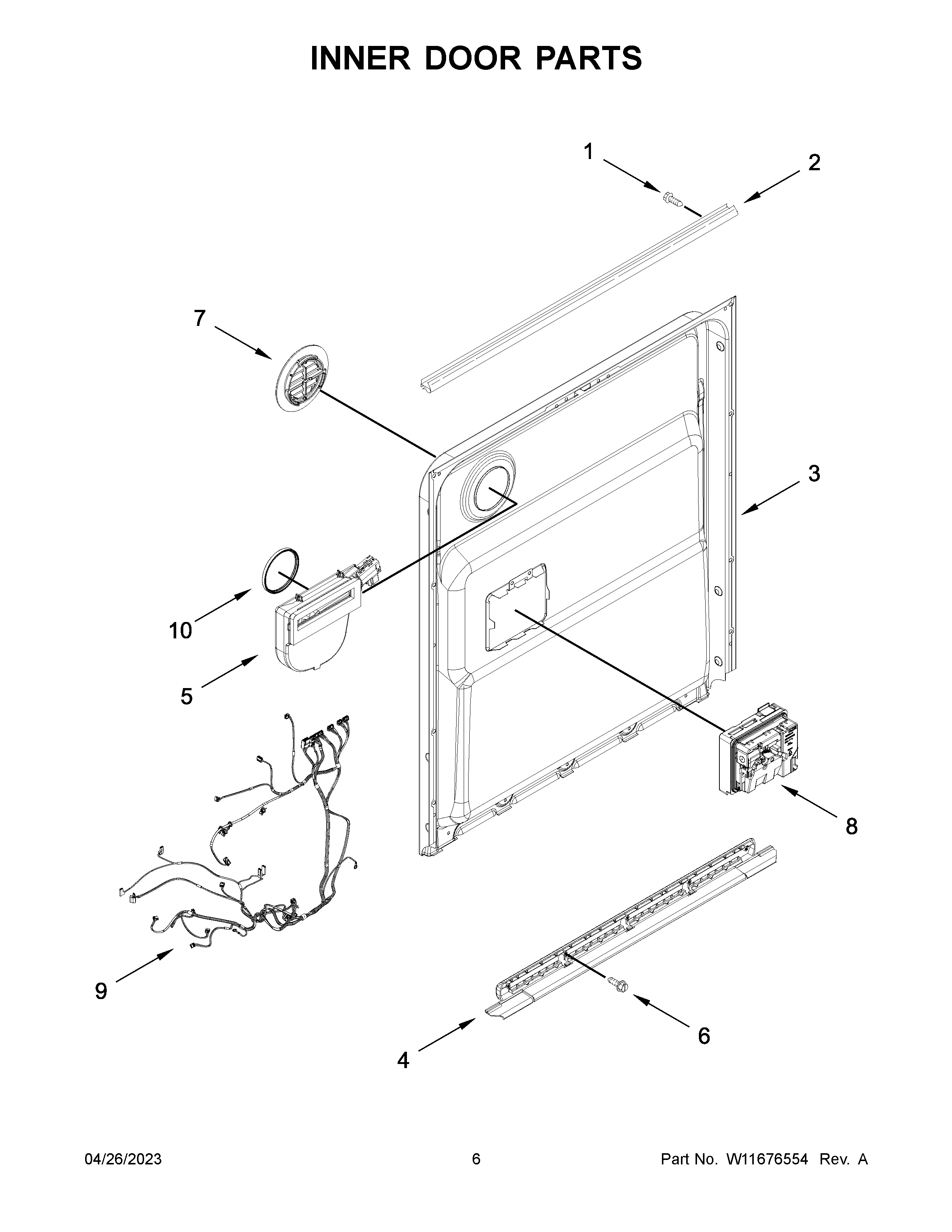 Inner door parts