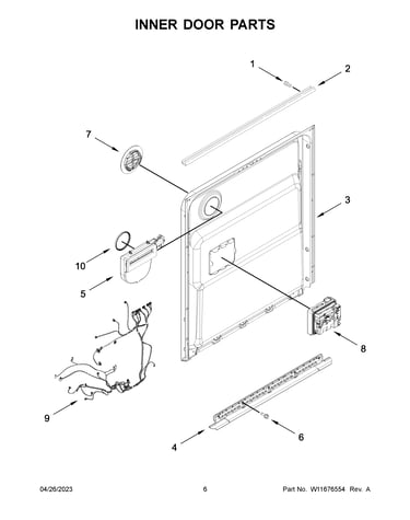 Inner door parts